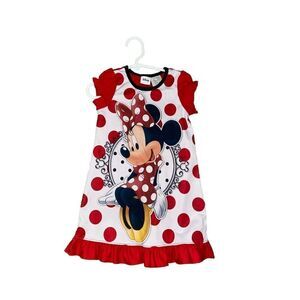 Girl’s Disney Store Minnie Mouse Nightgown 3T Polka Dot